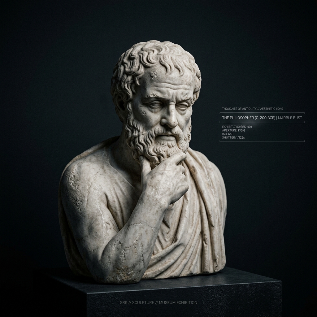 Philosophical Greek Sculpture Centerpiece